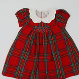 Maddie & Connor Girls' Red Tartan Dress