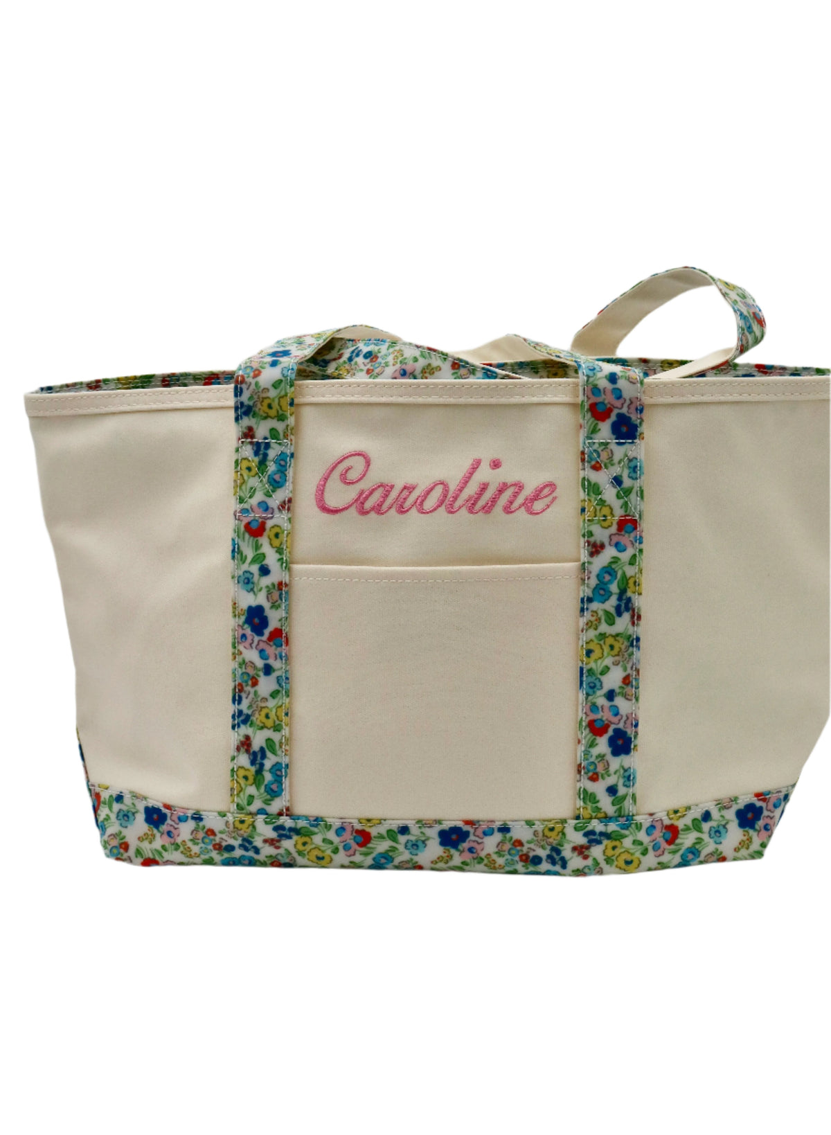 Medium Midi Coated Canvas Trim Tote