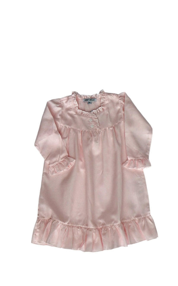 Girls' Pink Stripe Nightgown