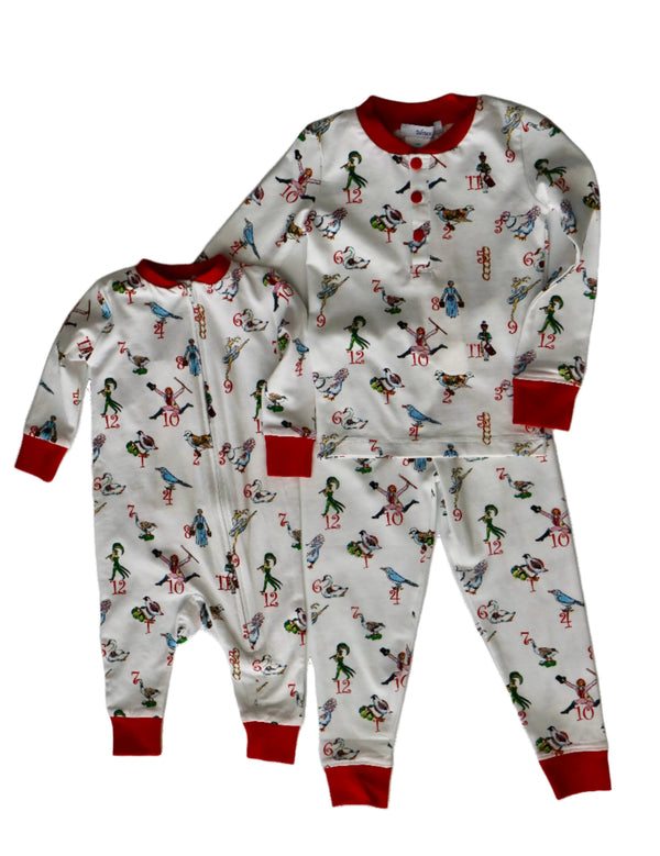Kids Twelve Days of Christmas Pajamas