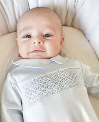 Pima Hand Smocked Playsuit