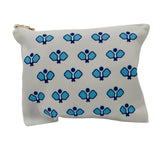 Flat Zip Pouch Pickleball Print