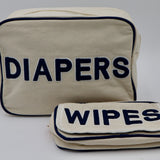 Canvas Diaper Holder - Navy