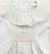 Nazu Smocked Pima Footie
