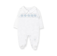Pima Hand Smocked Playsuit