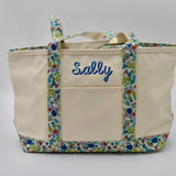 Medium Midi Coated Canvas Trim Tote