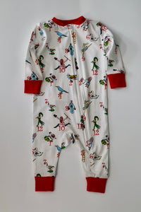 Baby Twelve Days of Christmas Pajamas Playsuit