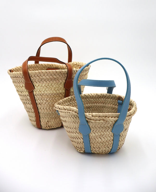 The Abby Straw & Leather Tote