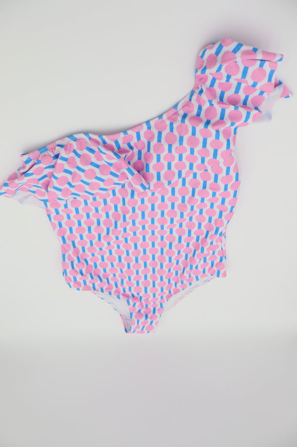 One-Shoulder Swimsuit Women's in Hello Happiness