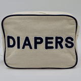 Canvas Diaper Holder - Navy