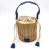 The Emily Straw and Leather Tote