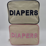 Canvas Diaper Holder - Navy