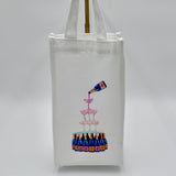 Champagne Fountain Fabric Wine Bag