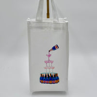 Champagne Fountain Fabric Wine Bag