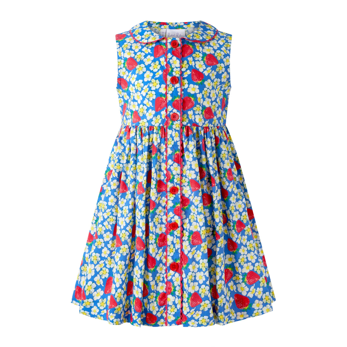 Strawberry Blossom Button-front Dress