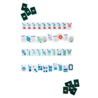 GREEN & WHITE HOUSE TILES