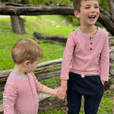 Boys' Niota Henley Romper- By Me & Henry