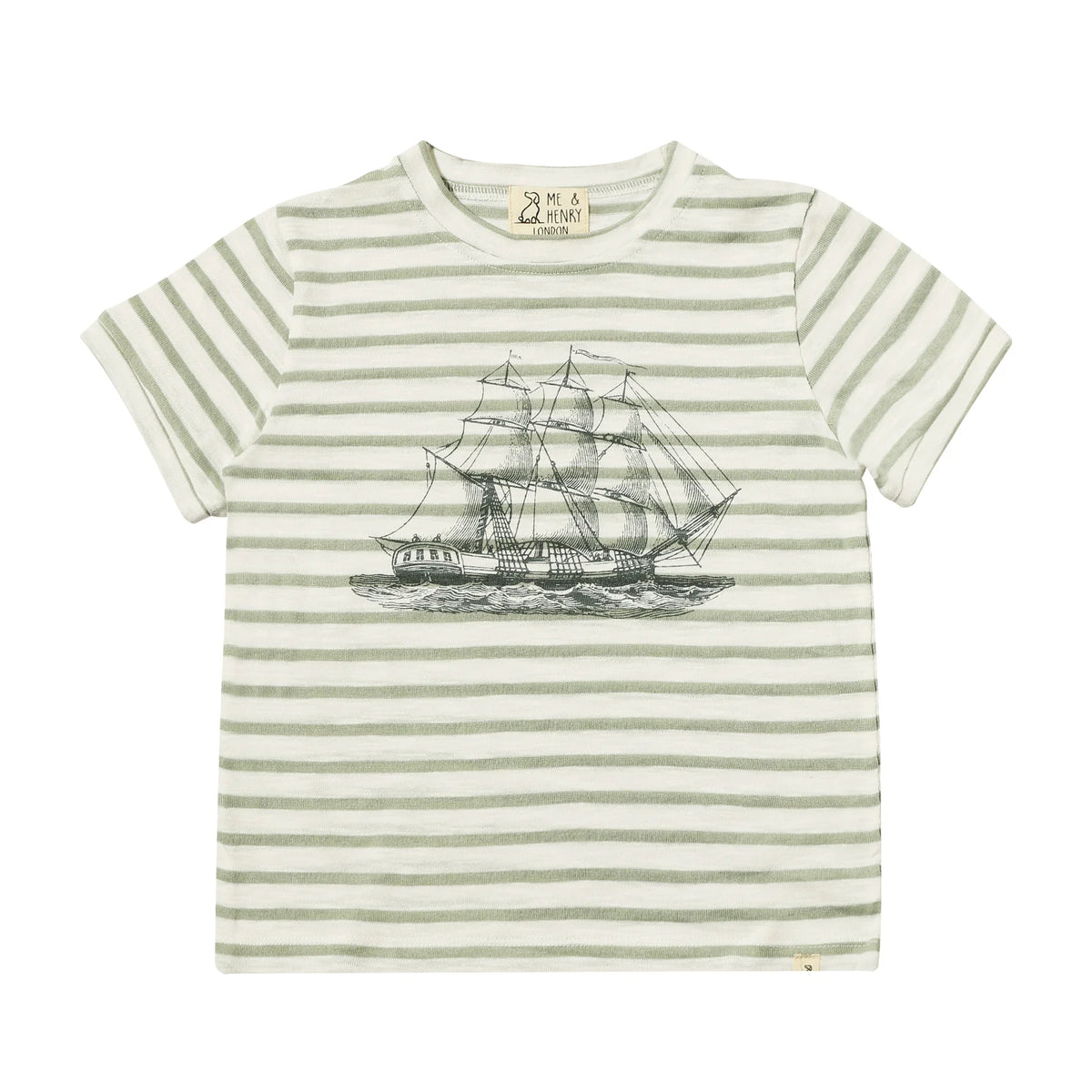 Newquay Grey Boat Printed Tee