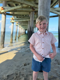 Newport Shirt Coral Floral