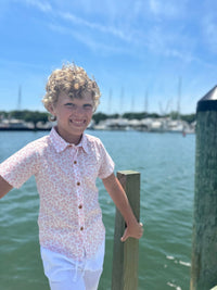 Newport Shirt Coral Floral