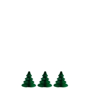 Hester & Cook Honeycomb Small Trees Green Set of 3