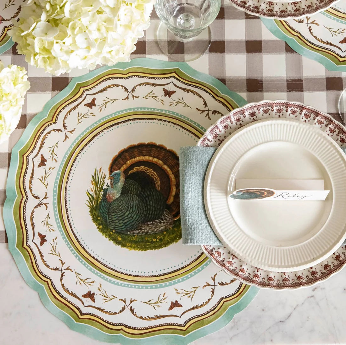Die-cut Heritage Turkey China Placemat
