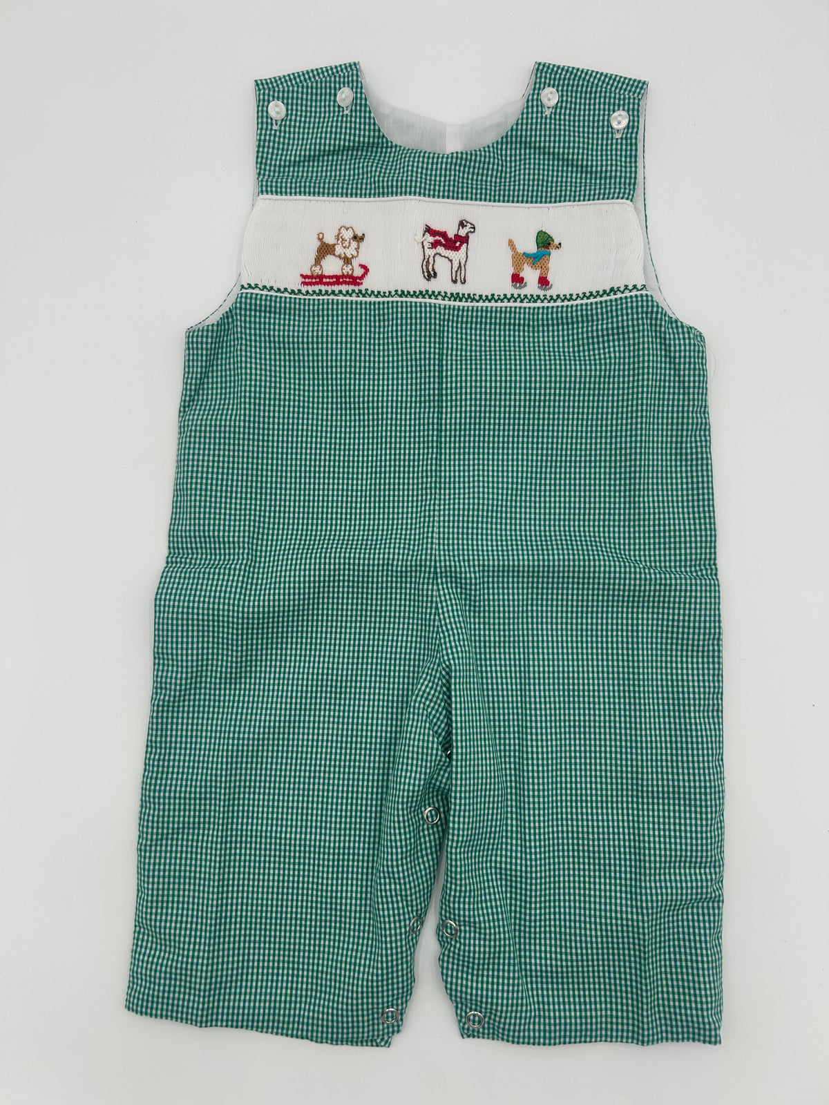 Snow Dog Smocked Norman Longall