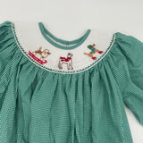 Snow Dog Smocked Helen Dress