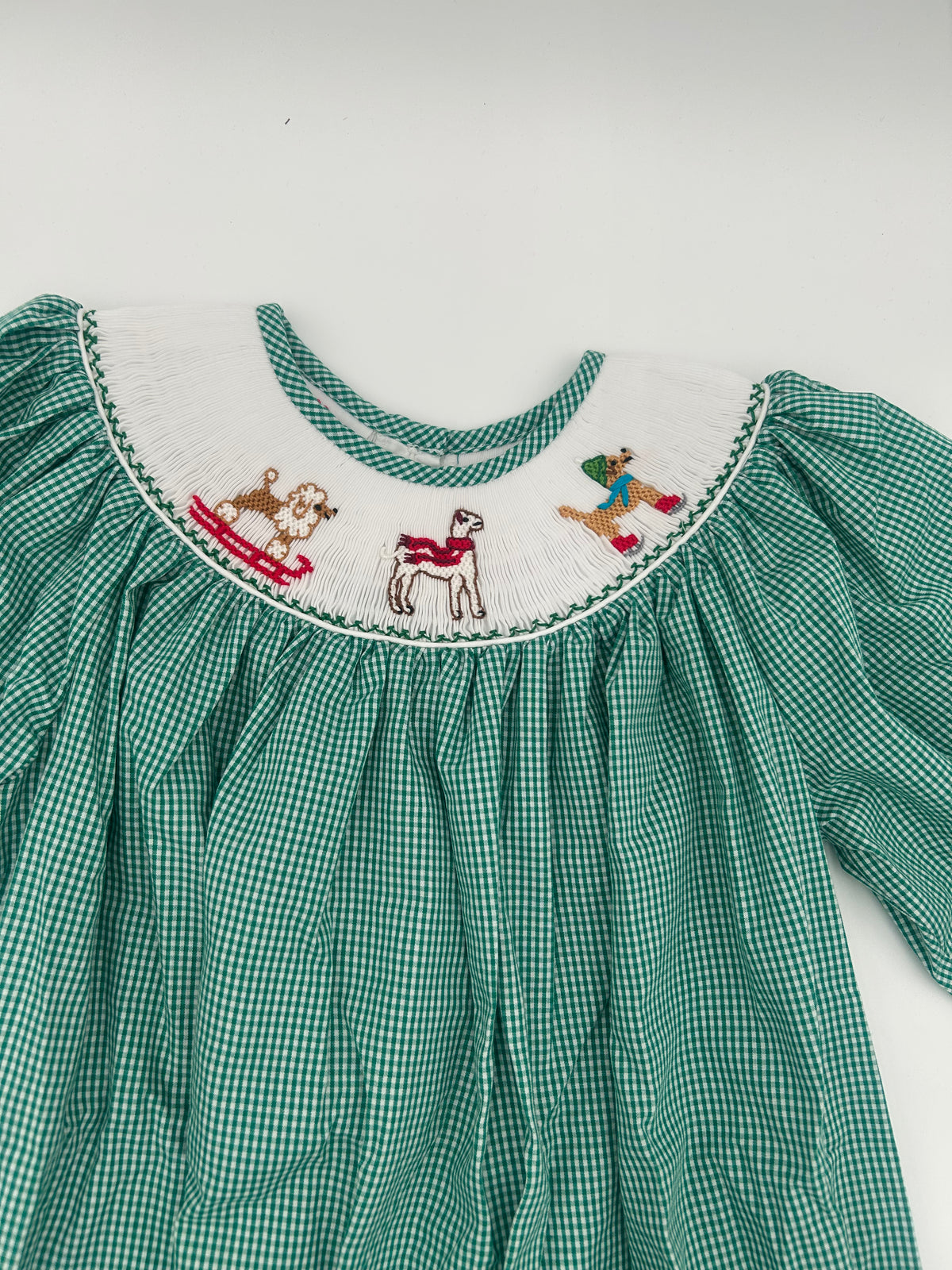 Snow Dog Smocked Helen Dress
