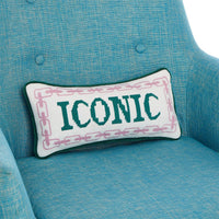 Two’s Company ICONIC Needlepoint Pillow
