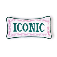 Two’s Company ICONIC Needlepoint Pillow