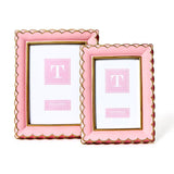 Scalloped Picture Frame Pink - Includes 2 sizes