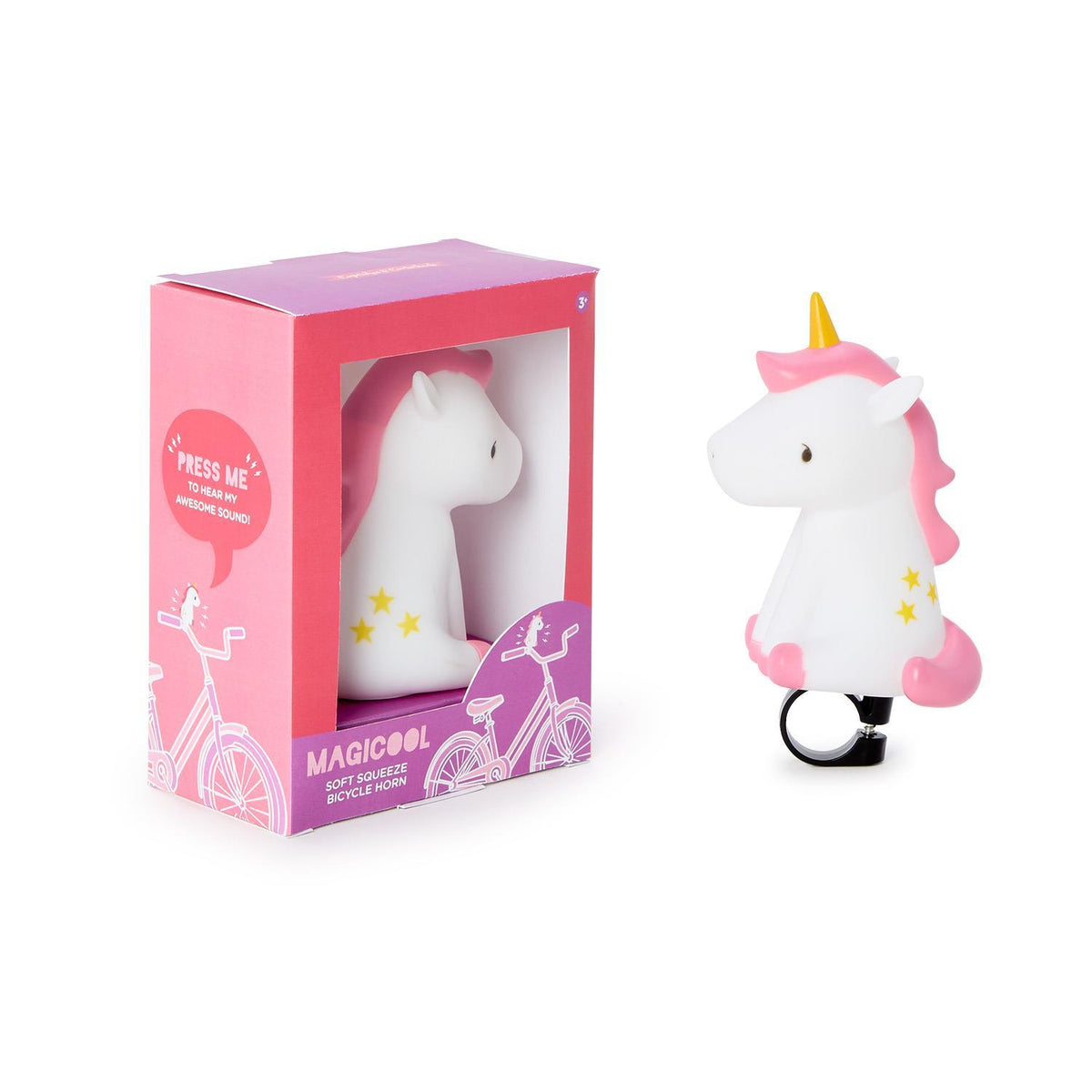 Magicool Ride Unicorn Soft Squeezable Bicycle Horn