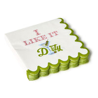 Martini and Olive I Like it Dirty Paper Cocktail Napkin