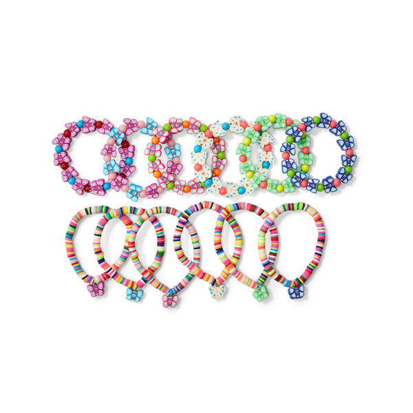 Assorted Butterflies Elastic Bracelet - Butterfly/beads and Rings/Butterfly Charm