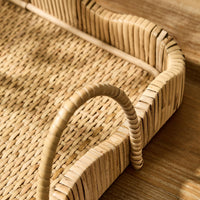 Scalloped Edge Trays with Handles - Set of 2