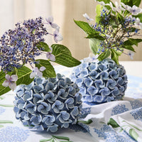 Hand-Crafted Hydrangea Flower Bud Vases / Taper Candle Holders