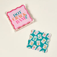 Mahj Acrylic Coaster Set