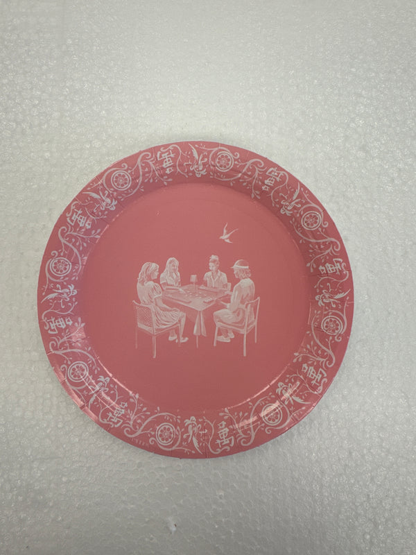Mahjong Mini Pink Plates