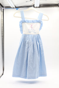 Sailboat Seersucker Dress