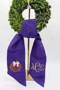 Purple Wreath Sash