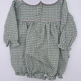 Girls' Michelle Dress Park Green Windowpane