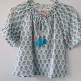 Victoria Dunn Bristol Blouse Cabana Blue