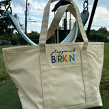 Coated Canvas Tote - Lrg