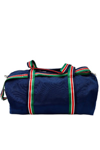 Oxford Weekender Navy Barrel Duffel Bag