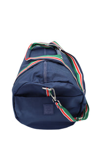 Oxford Weekender Navy Barrel Duffel Bag