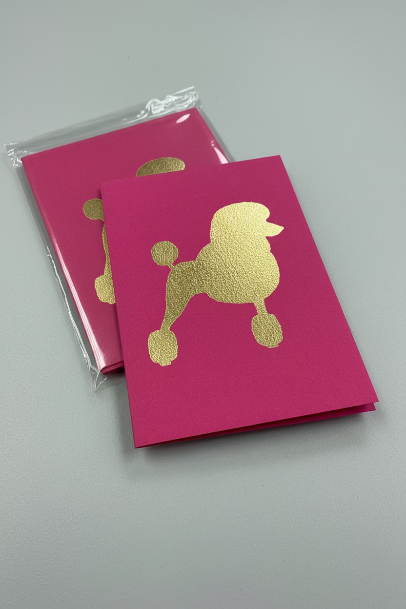 Pink Poodle Card