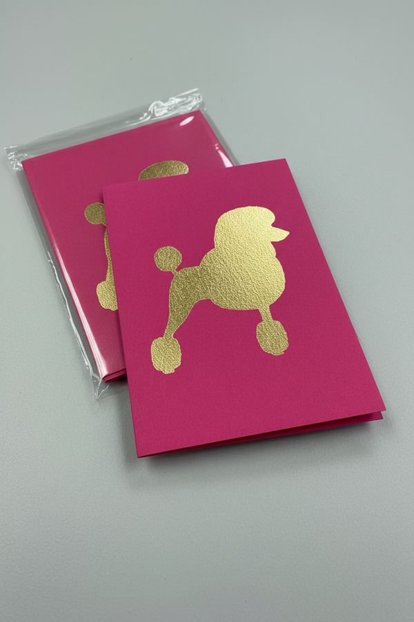 Pink Poodle Card