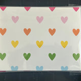 rainbow heart note cards