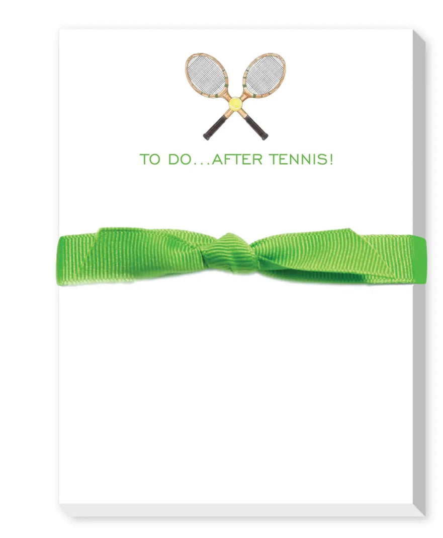 to do after...tenis mini notepad